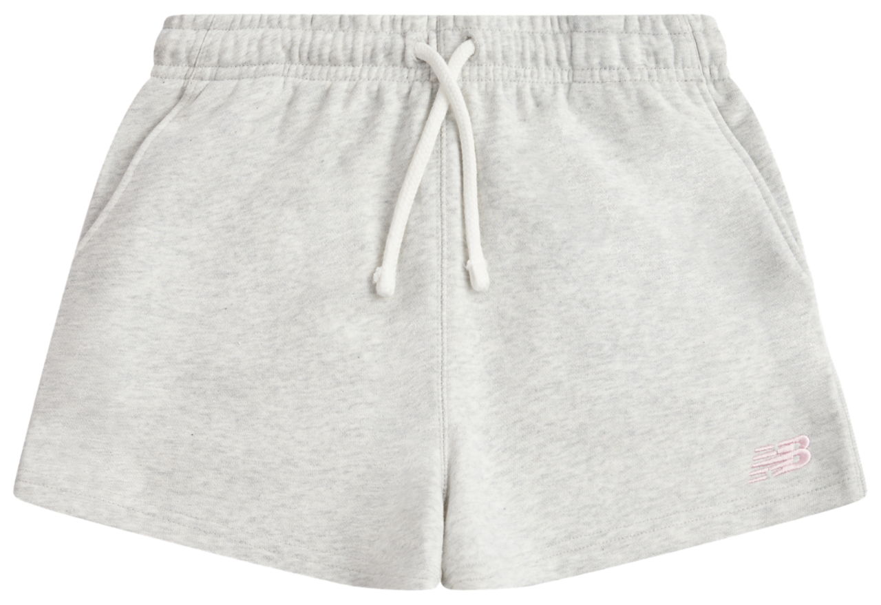 New Balance French Terry Small Logo Shorts Image 6 of 8. Tap to open photo gallery.