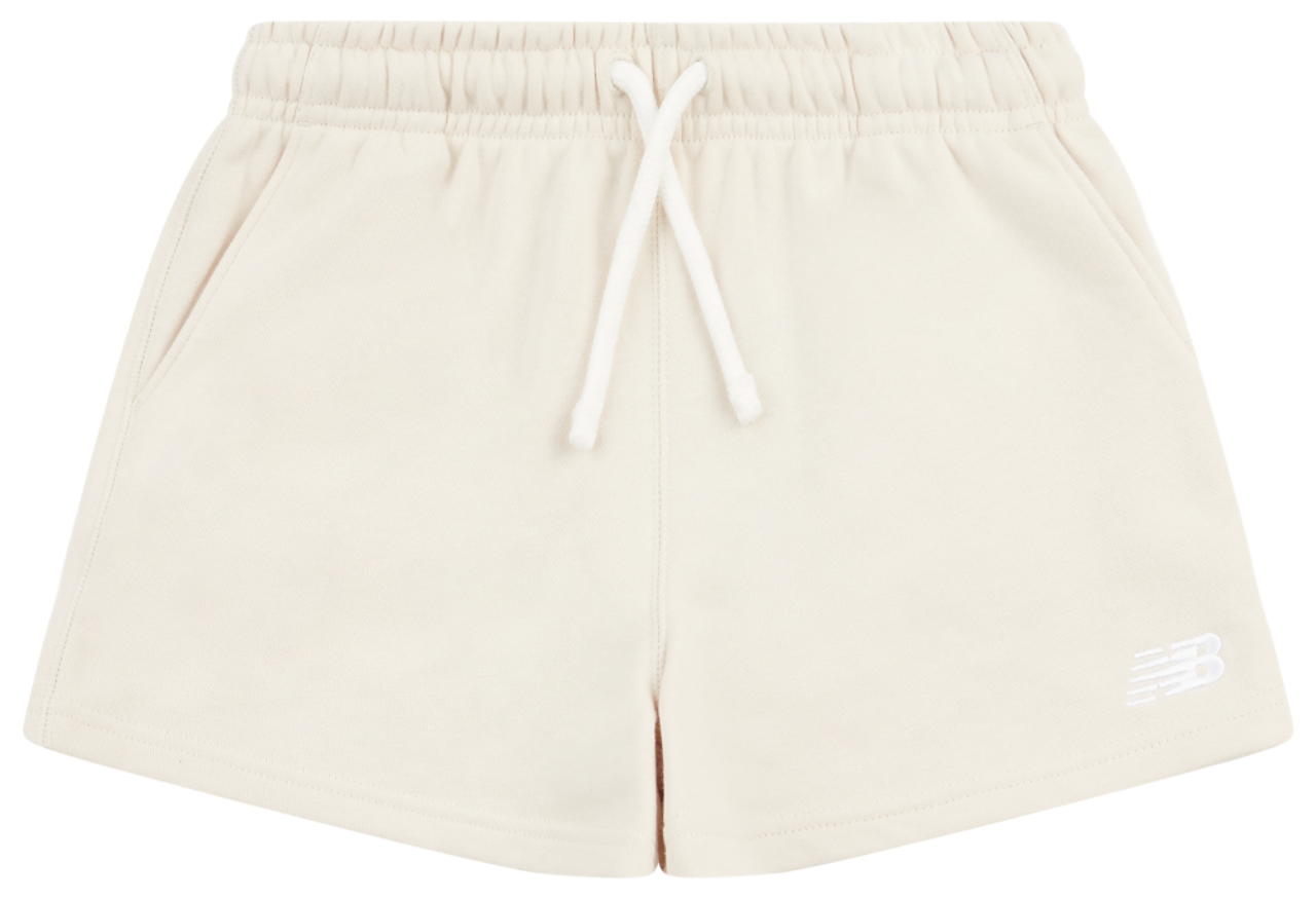 New Balance French Terry Small Logo Shorts Image 6 of 8. Tap to open photo gallery.