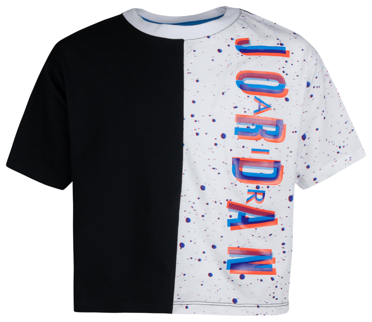 Jordan Space Glitch Split T-Shirt Image 1 of 3. Tap to open photo gallery.