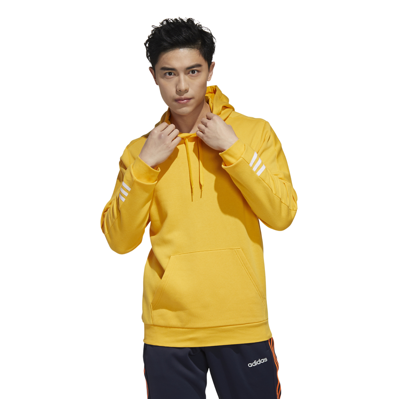 adidas Essential Comfort Hooded Sweatshirt Image 3 of 8. Tap to open photo gallery.