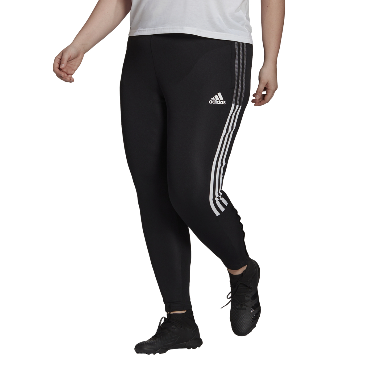 adidas Plus Size Tiro 21 TK Pants Image 2 of 5. Tap to open photo gallery.