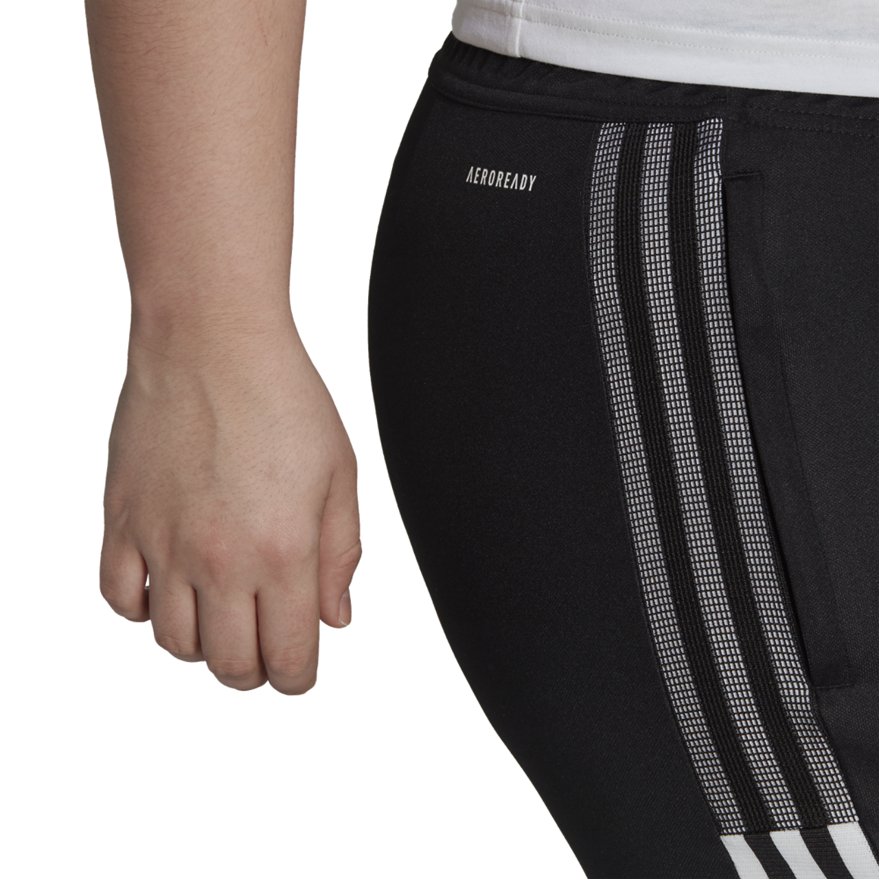 adidas Plus Size Tiro 21 TK Pants Image 4 of 5. Tap to open photo gallery.