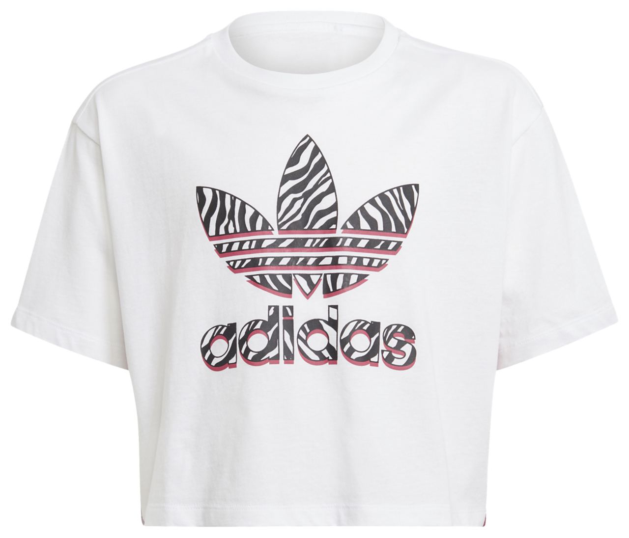 adidas Animal Clash Crop T-Shirt Image 1 of 4. Tap to open photo gallery.