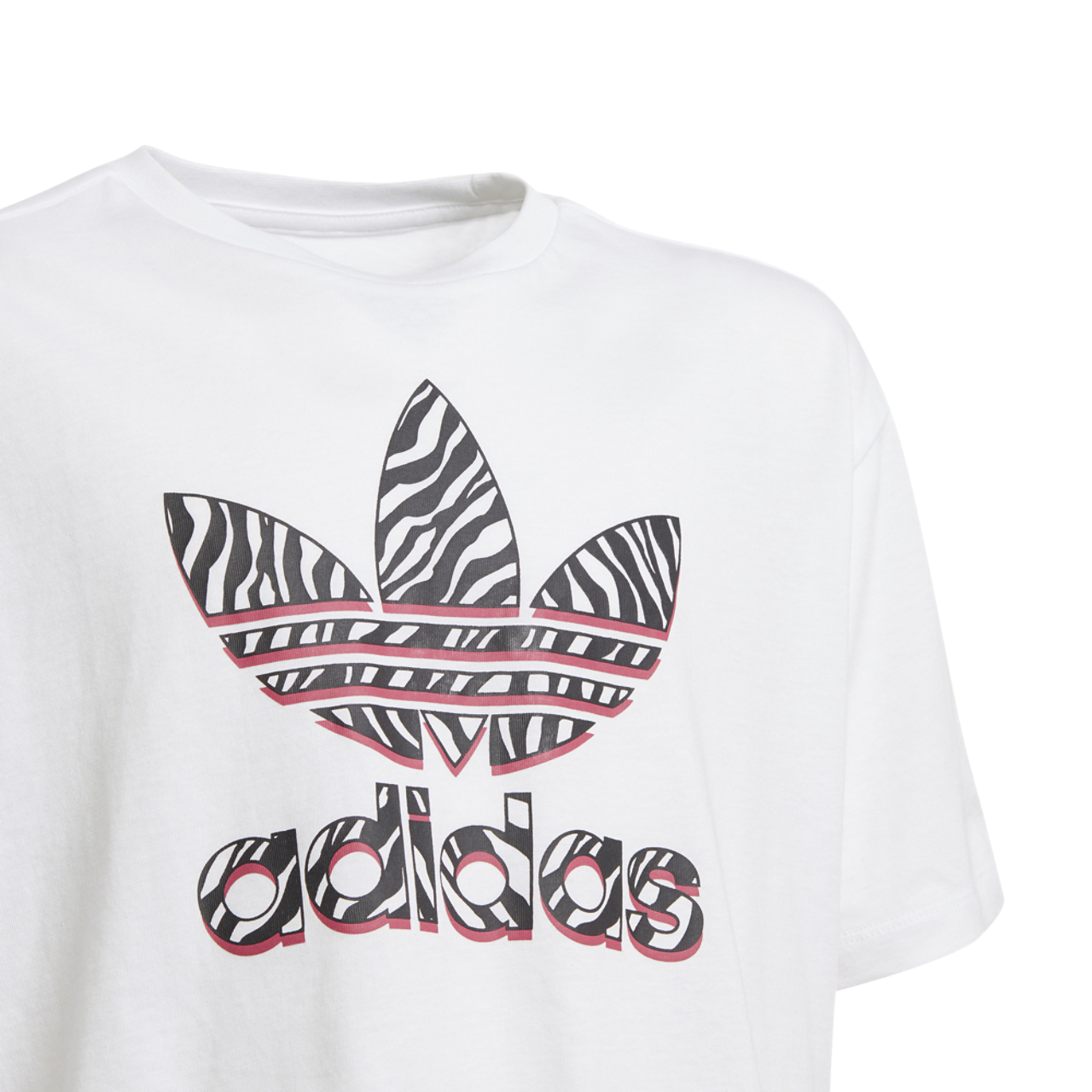 adidas Animal Clash Crop T-Shirt Image 2 of 4. Tap to open photo gallery.