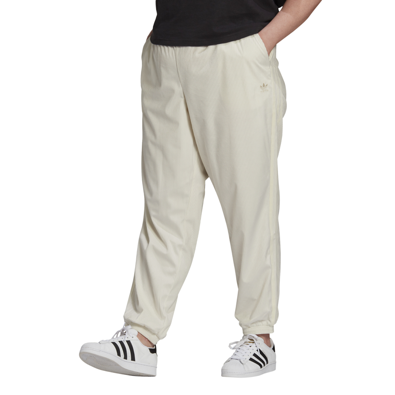 adidas Originals Corduroy Cuffed Pants Image 3 of 5. Tap to open photo gallery.