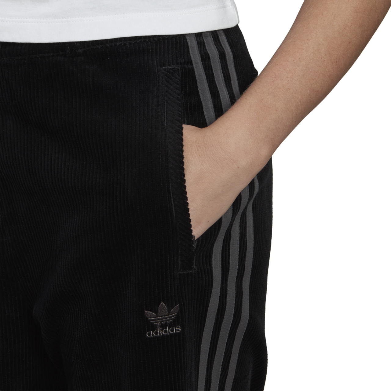 adidas Corduroy Wide Leg Pant Image 4 of 5. Tap to open photo gallery.