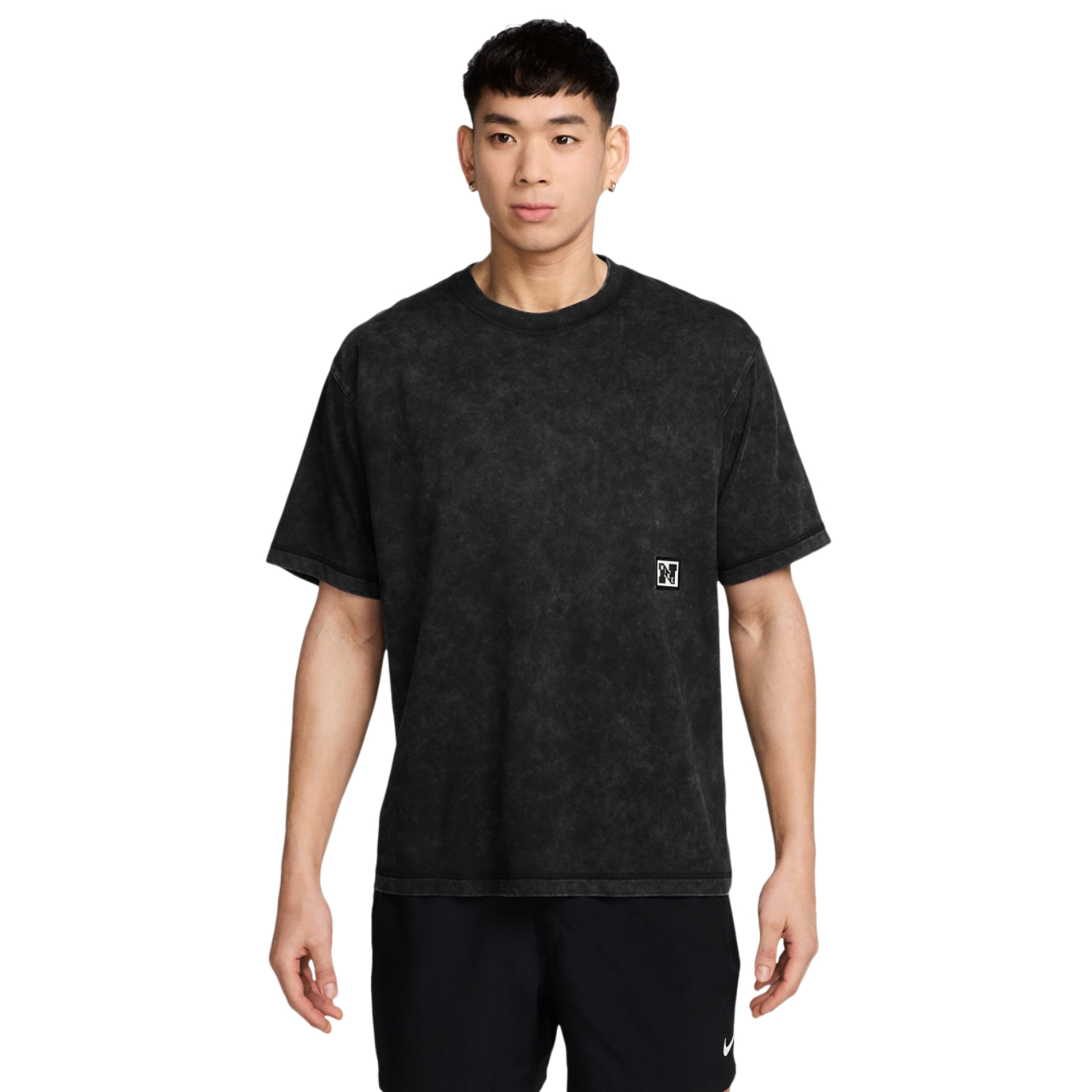 Nike Dri-FIT Heritage Washed Short Sleeve Top Image 1 of 2. Tap to open photo gallery.