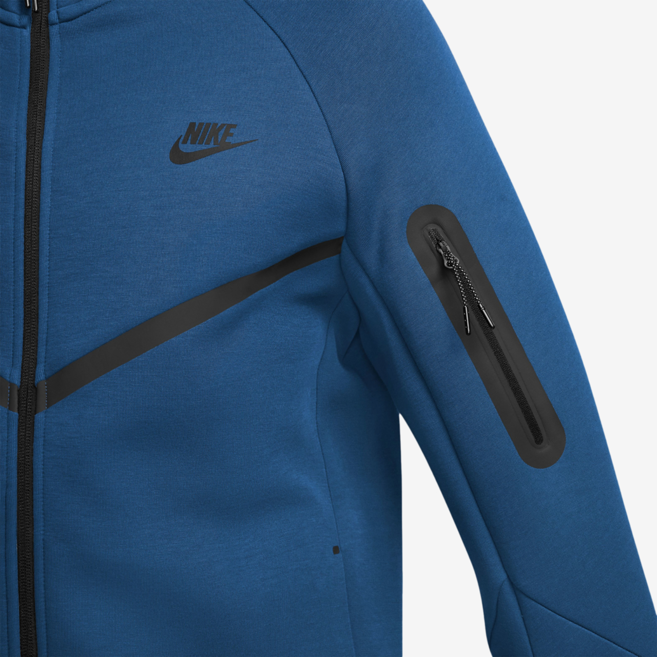 Nike Tech Fleece Full-Zip Windrunner Hoodie Image 3 of 3. Tap to open photo gallery.