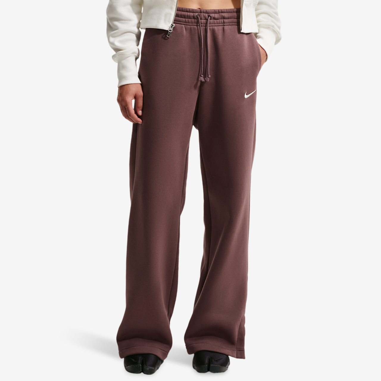 Nike Phoenix Fleece High Rise Wide Pants Image 1 of 7. Tap to open photo gallery.