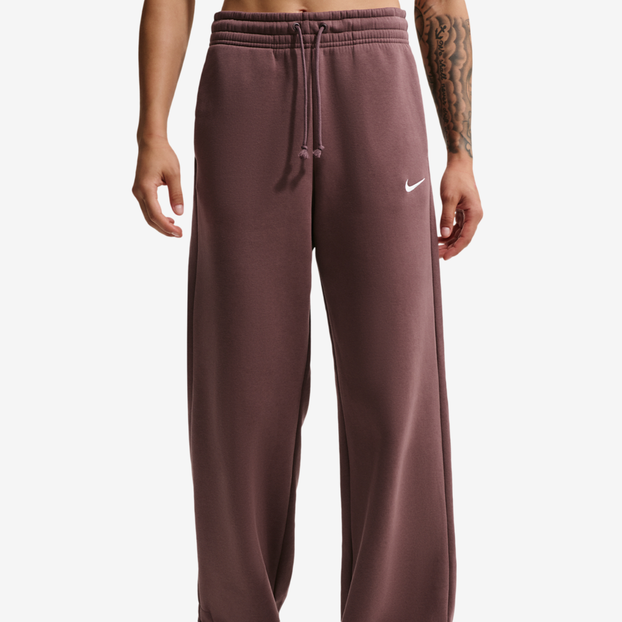 Nike Phoenix Fleece High Rise Wide Pants Image 3 of 7. Tap to open photo gallery.
