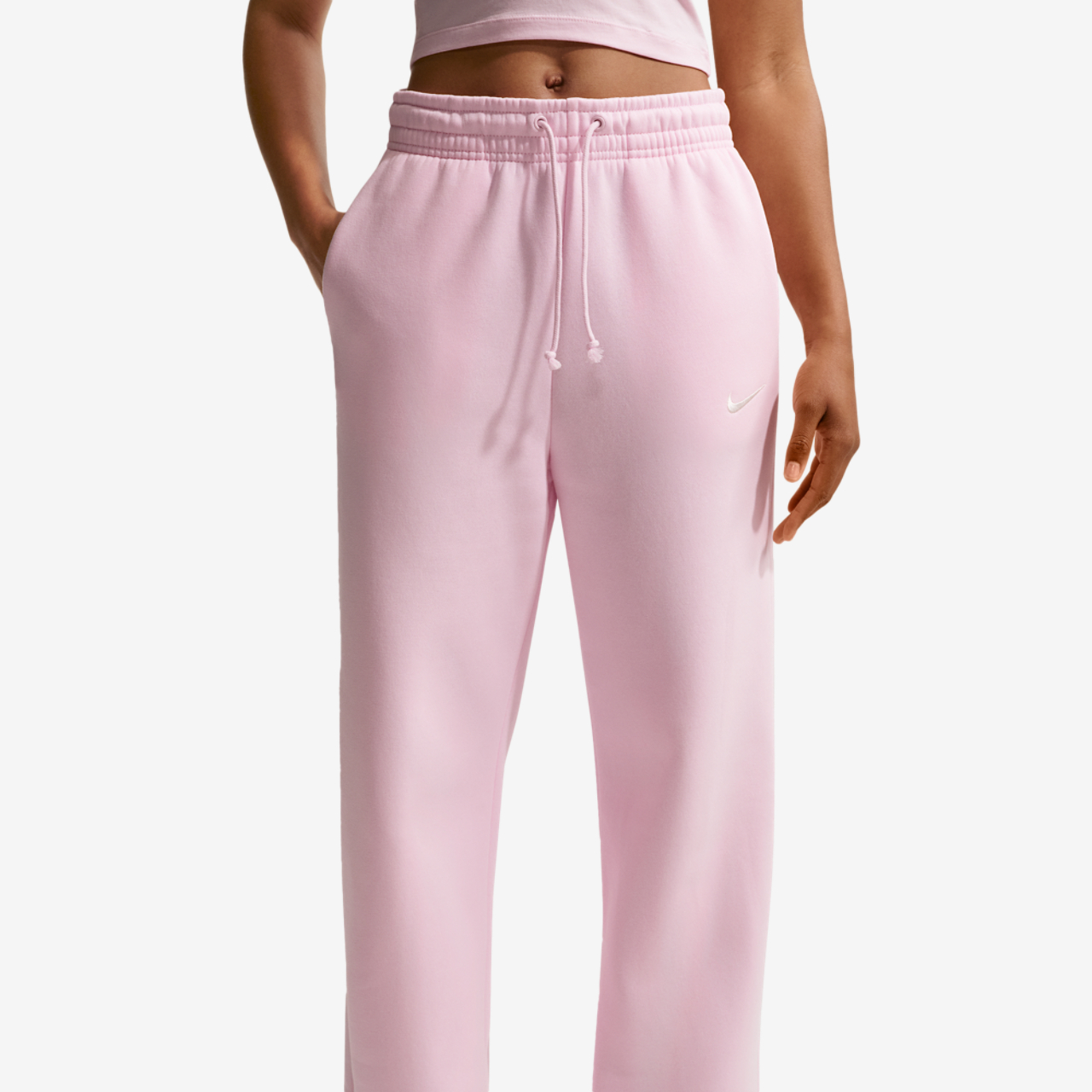 Nike Phoenix Fleece High Rise Wide Pants Image 1 of 4. Tap to open photo gallery.