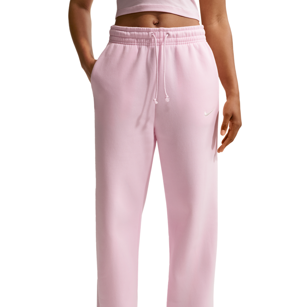 Nike Phoenix Fleece High Rise Wide Pants Image 1 of 4. Tap to open photo gallery.