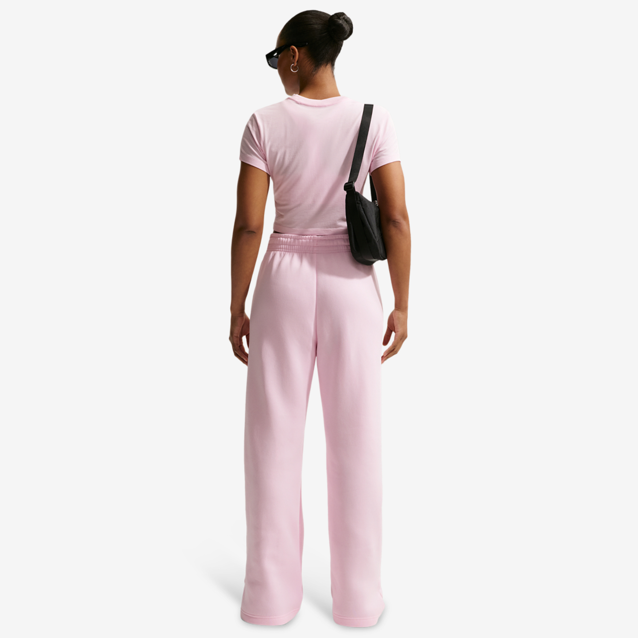 Nike Phoenix Fleece High Rise Wide Pants Image 4 of 4. Tap to open photo gallery.