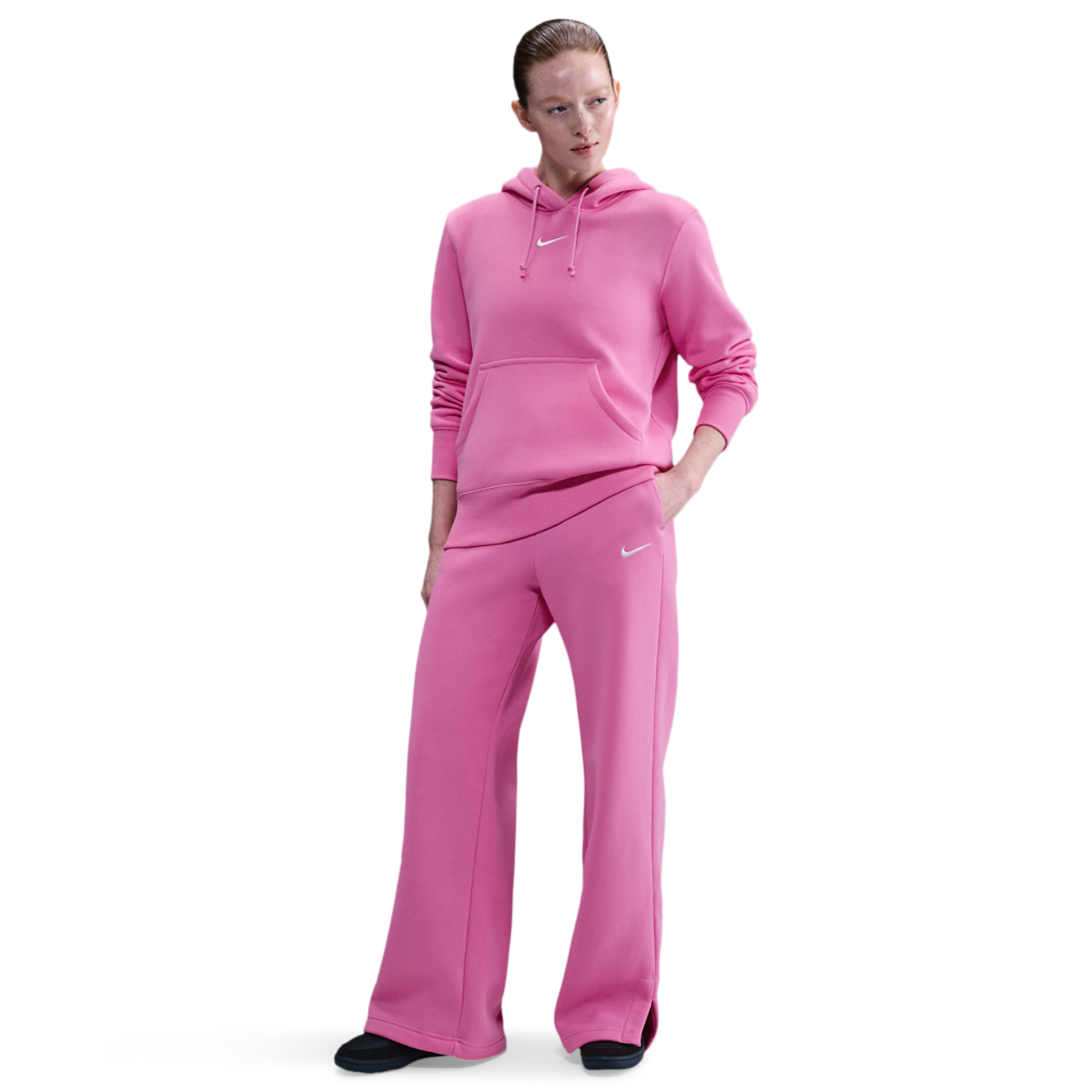 Nike Phoenix Fleece High Rise Wide Pants - Women's | Foot Locker
