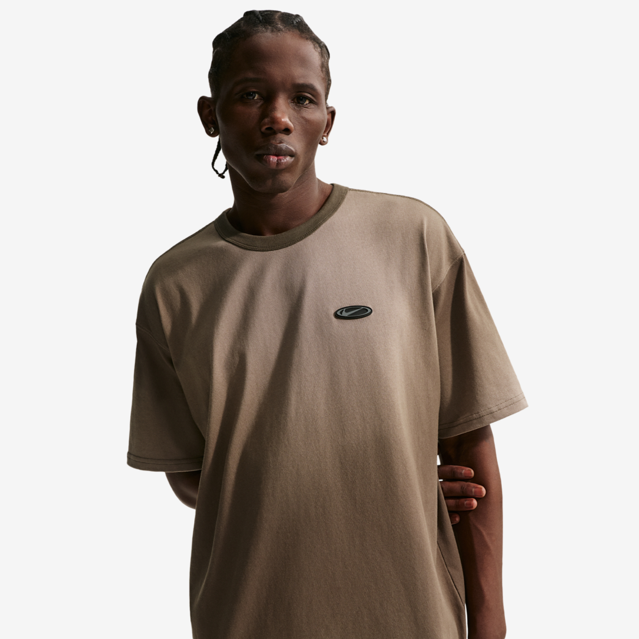 Nike Loose Premium Essential Wash T-Shirt Image 1 of 5. Tap to open photo gallery.