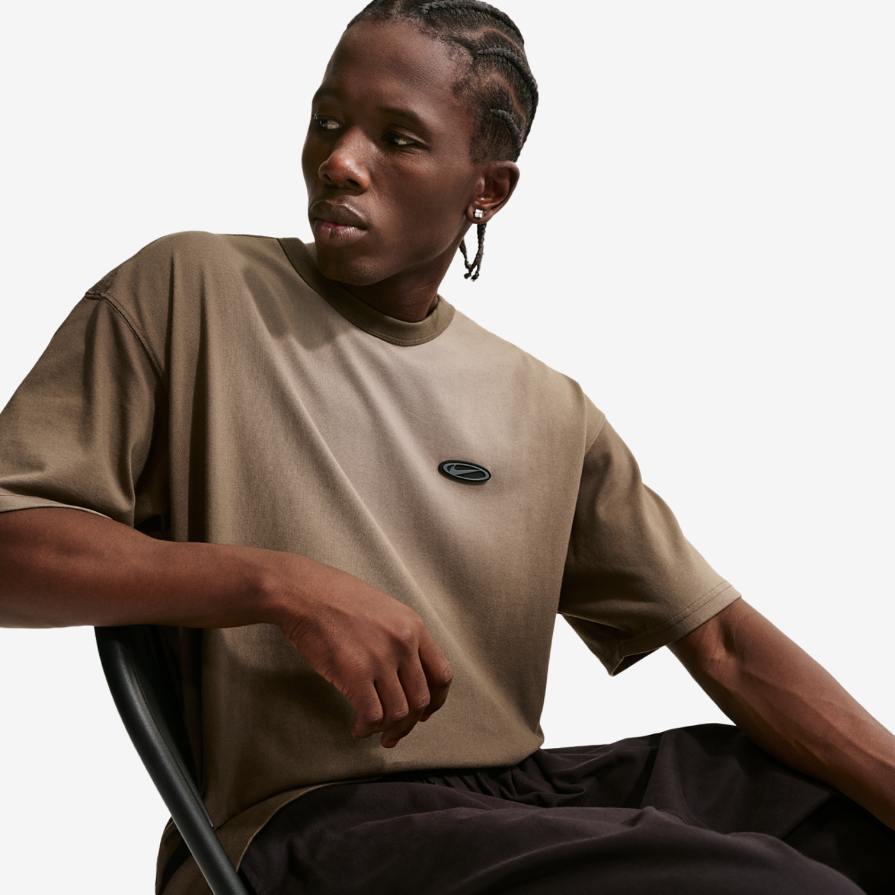 Nike Loose Premium Essential Wash T-Shirt Image 3 of 5. Tap to open photo gallery.