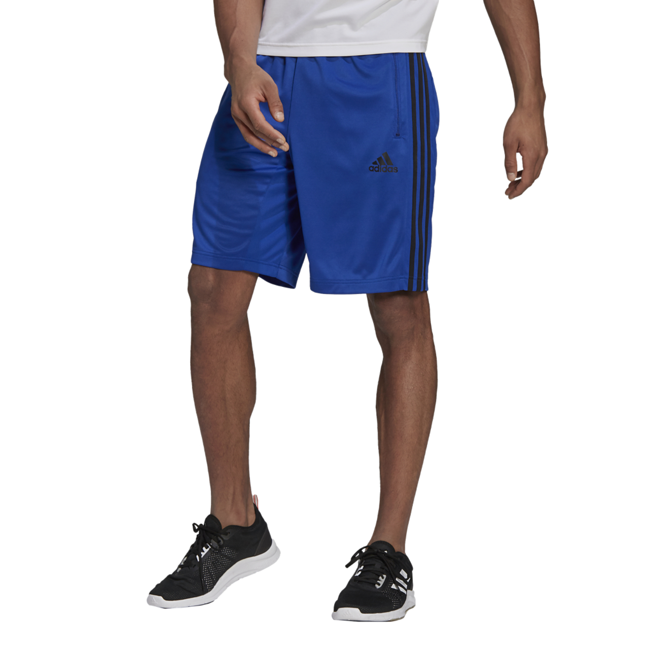 adidas D2M 3 Stripes Shorts Image 2 of 3. Tap to open photo gallery.