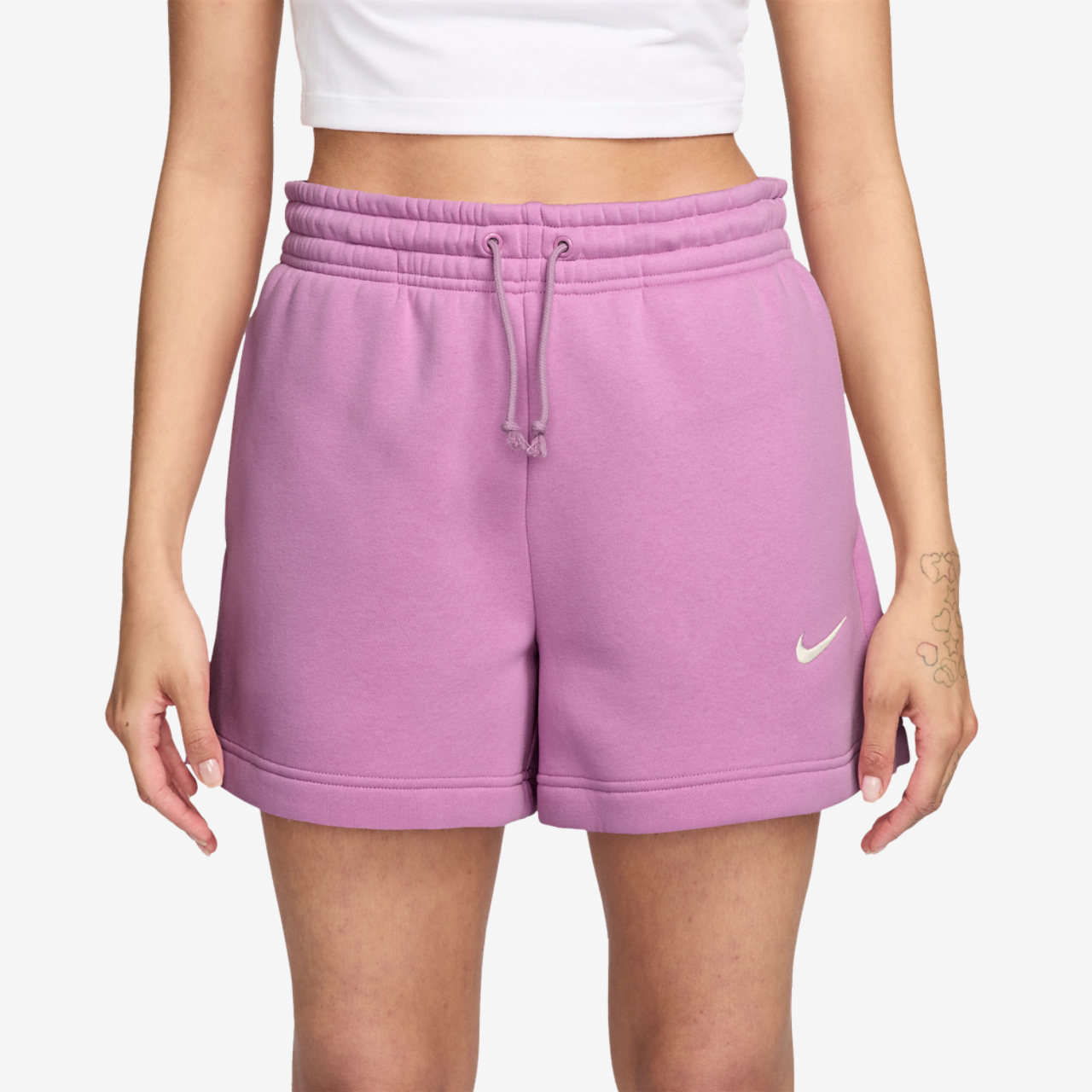 Nike Phoenix Fleece MR Shorts Image 1 of 4. Tap to open photo gallery.