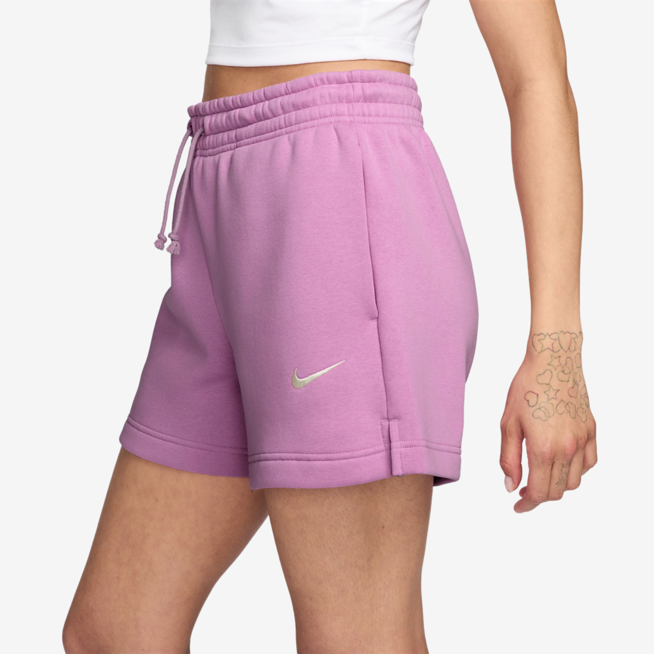 Nike Phoenix Fleece MR Shorts Image 3 of 4. Tap to open photo gallery.