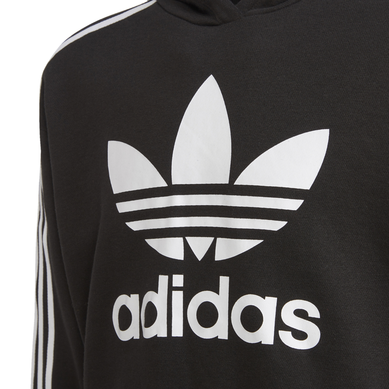 adidas Originals Trefoil Crop Hoodie Image 3 of 5. Tap to open photo gallery.