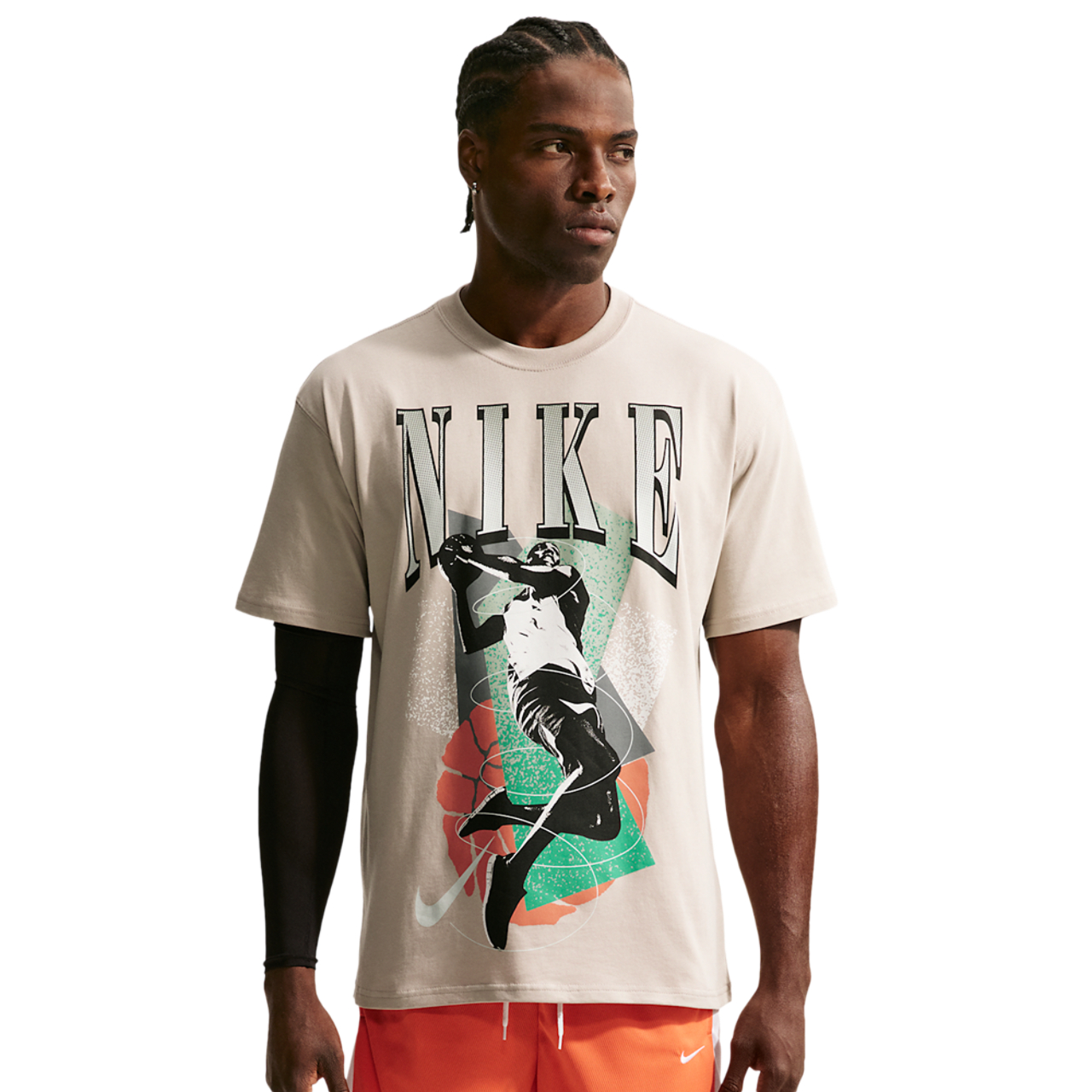 Nike T-Shirt Long Sleeve OC (RETRO BBALL) Image 1 of 9. Tap to open photo gallery.