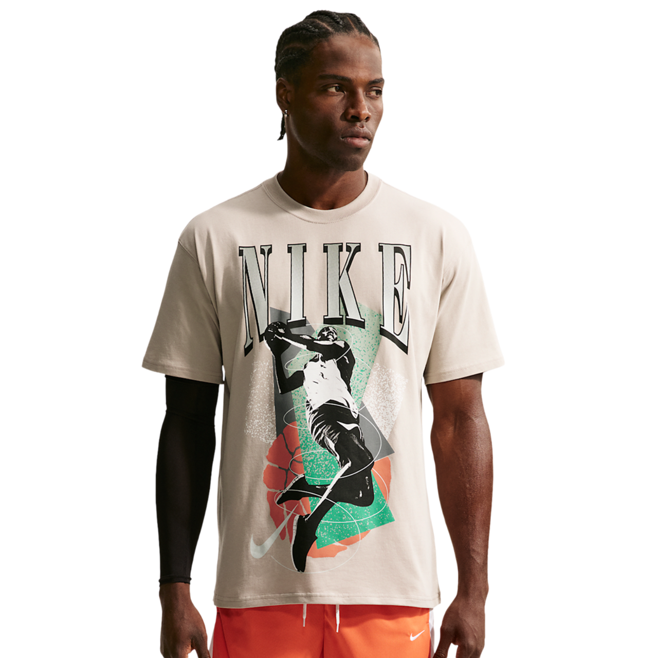 Nike T-Shirt Long Sleeve OC (RETRO BBALL) Image 1 of 9. Tap to open photo gallery.
