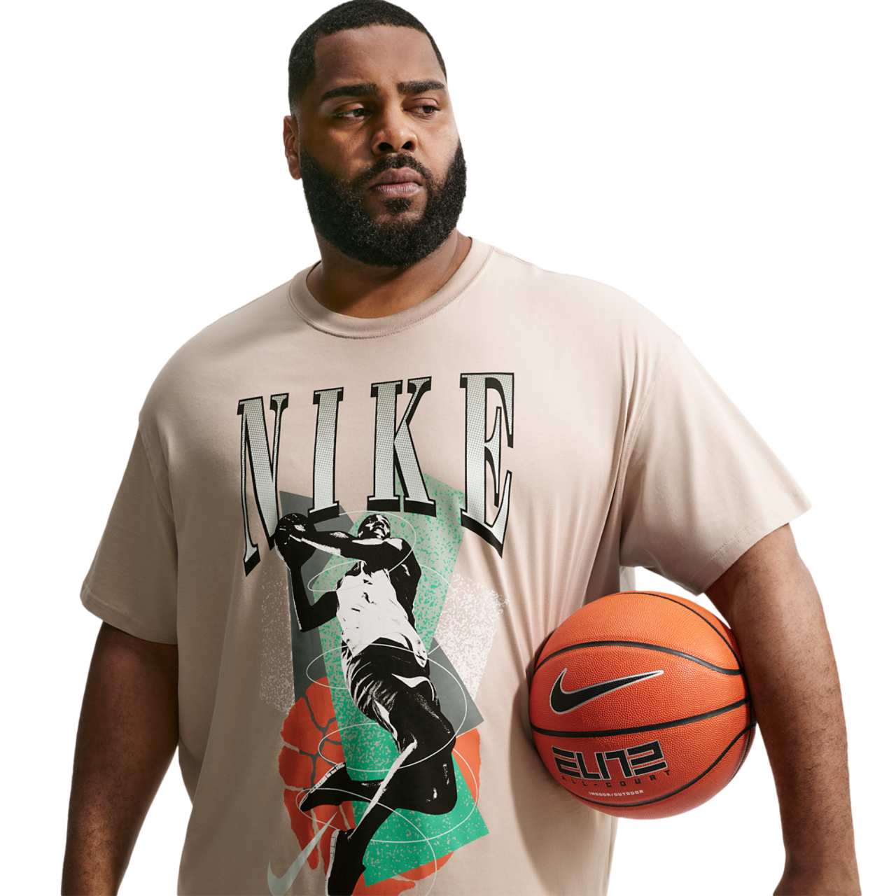 Nike T-Shirt Long Sleeve OC (RETRO BBALL) Image 6 of 9. Tap to open photo gallery.