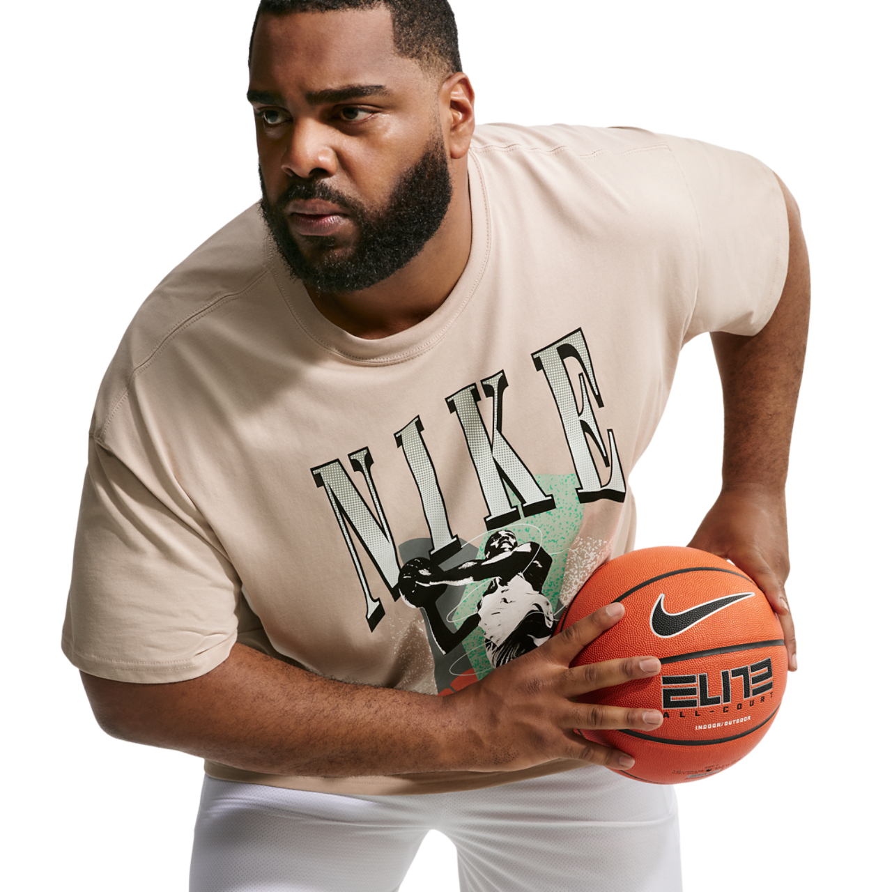 Nike T-Shirt Long Sleeve OC (RETRO BBALL) Image 7 of 9. Tap to open photo gallery.