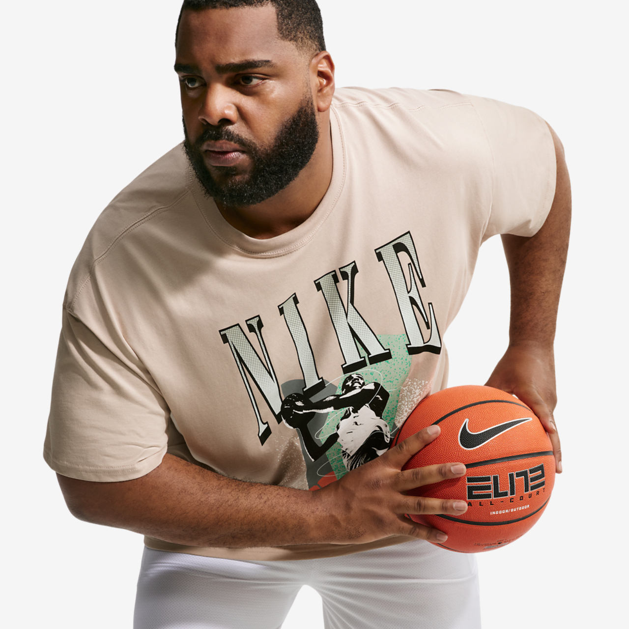 Nike T-Shirt Long Sleeve OC (RETRO BBALL) Image 7 of 9. Tap to open photo gallery.