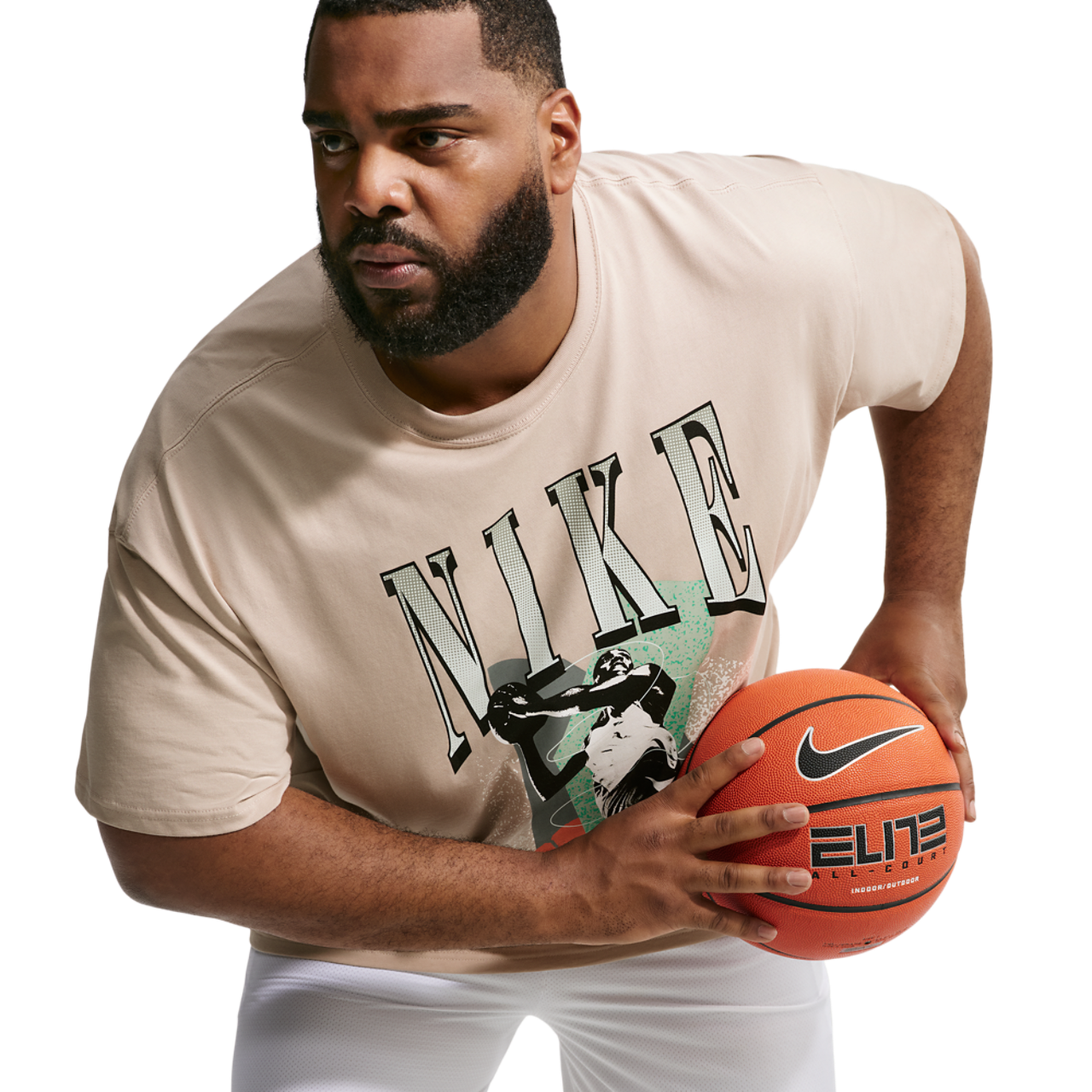 Nike T-Shirt Long Sleeve OC (RETRO BBALL) Image 7 of 9. Tap to open photo gallery.