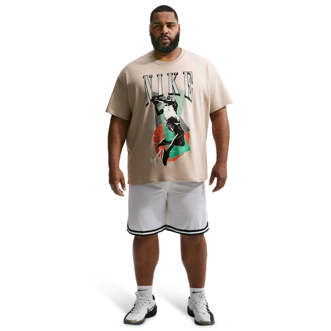 Nike T-Shirt Long Sleeve OC (RETRO BBALL) Image 8 of 9. Tap to open photo gallery.