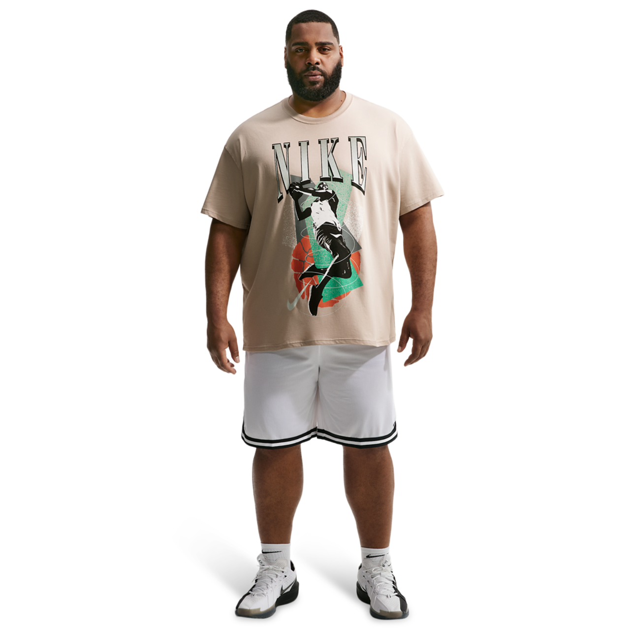 Nike T-Shirt Long Sleeve OC (RETRO BBALL) Image 8 of 9. Tap to open photo gallery.