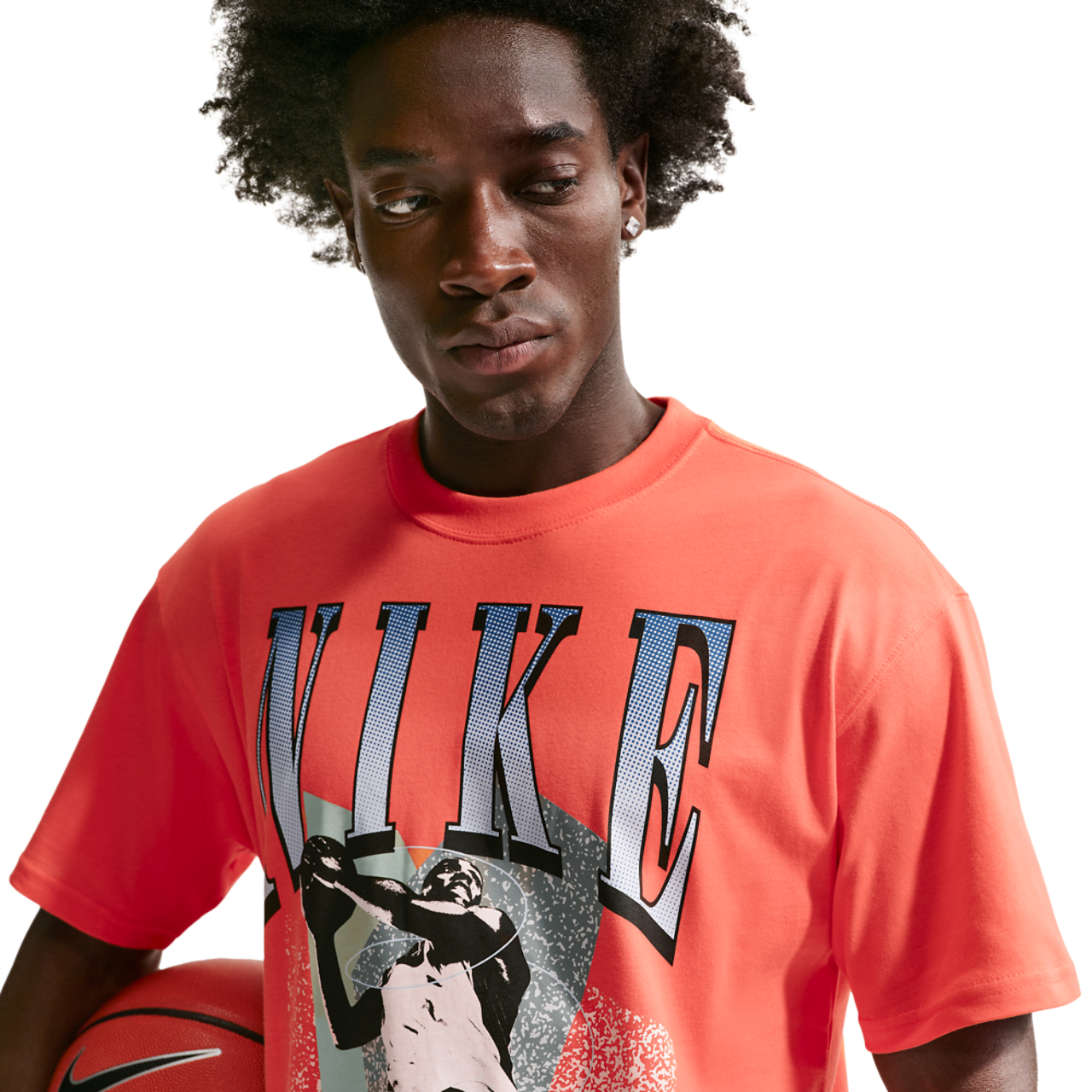 Nike T-Shirt Long Sleeve OC (RETRO BBALL) Image 3 of 7. Tap to open photo gallery.