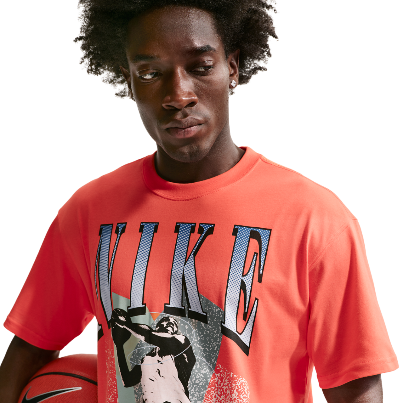 Nike T-Shirt Long Sleeve OC (RETRO BBALL) Image 3 of 7. Tap to open photo gallery.