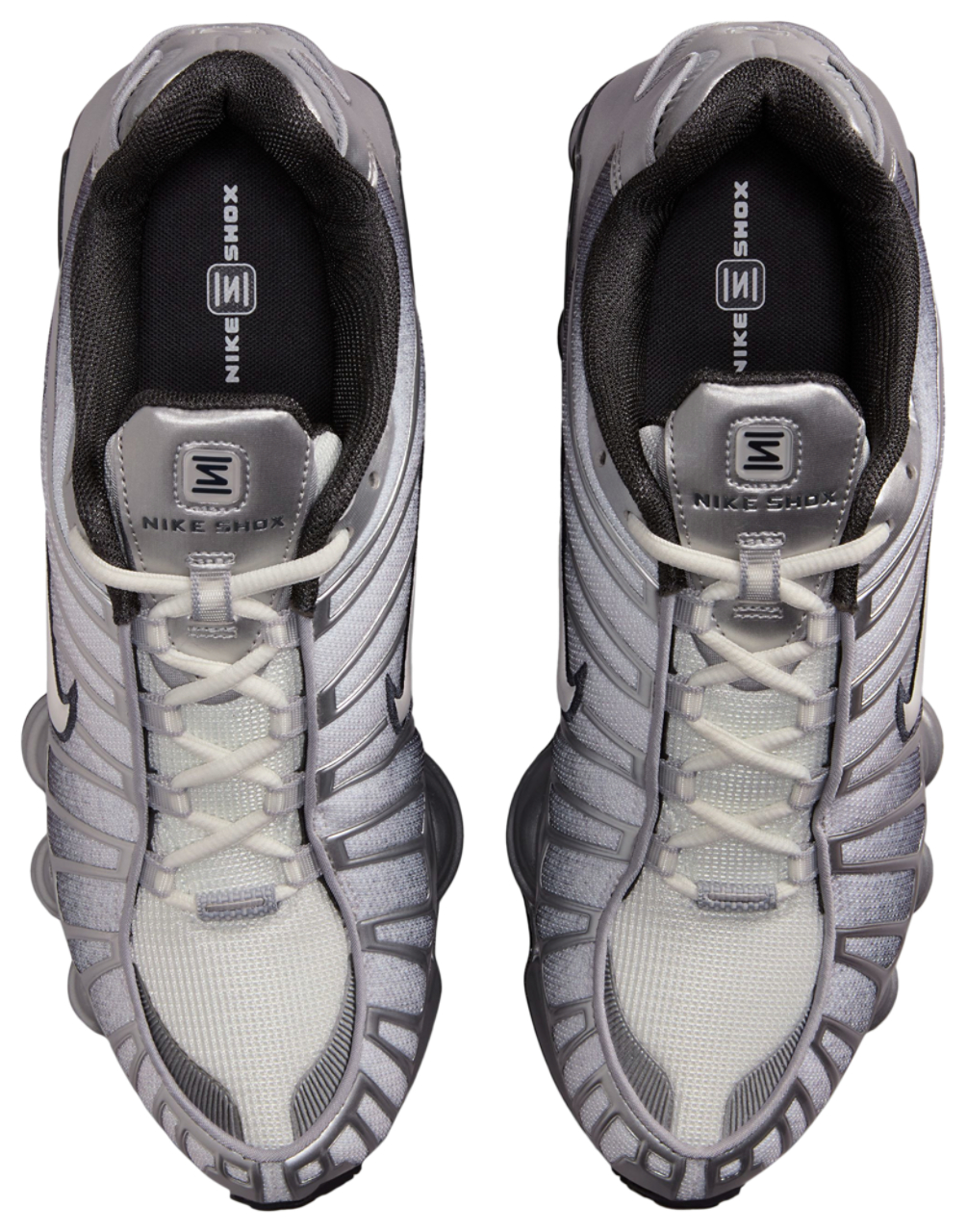 シューズ Nike shox llic silver NIKE SHOX TL METALLIC SILVER/BLACK-WHITE SIZE WOMEN'S 9