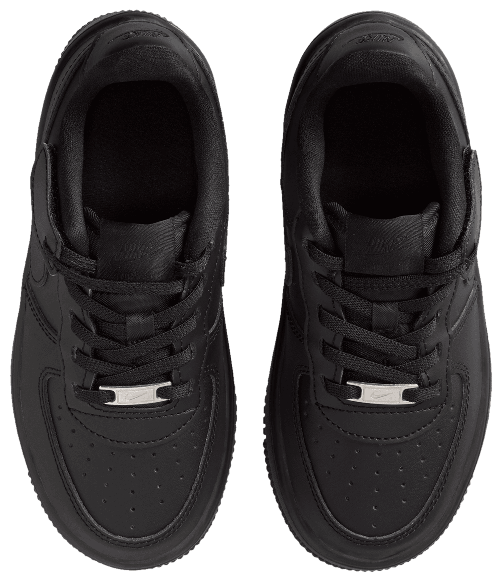 Nike Air Force 1 童款 - Black/Black - Image 4