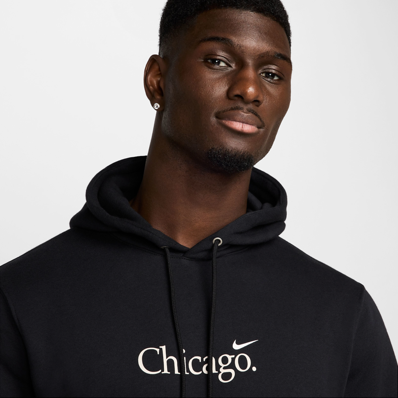 Nike Chi Club Pullover BB Hoodie Image 3 of 6. Tap to open photo gallery.
