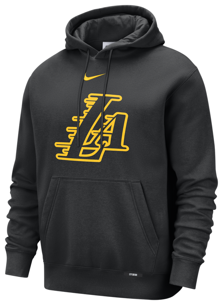 Nike Lakers Club Logo City Edition Hoodie Image 1 of 2. Tap to open photo gallery.
