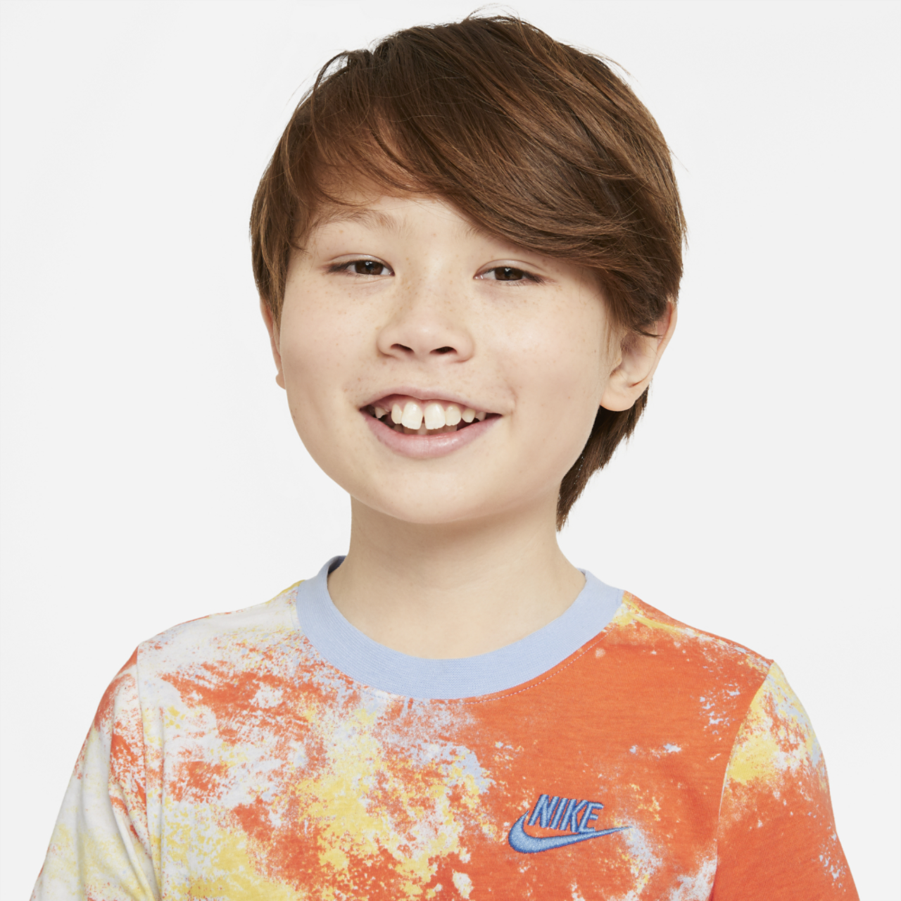 Nike Sky Dye AOP T-Shirt Image 3 of 3. Tap to open photo gallery.