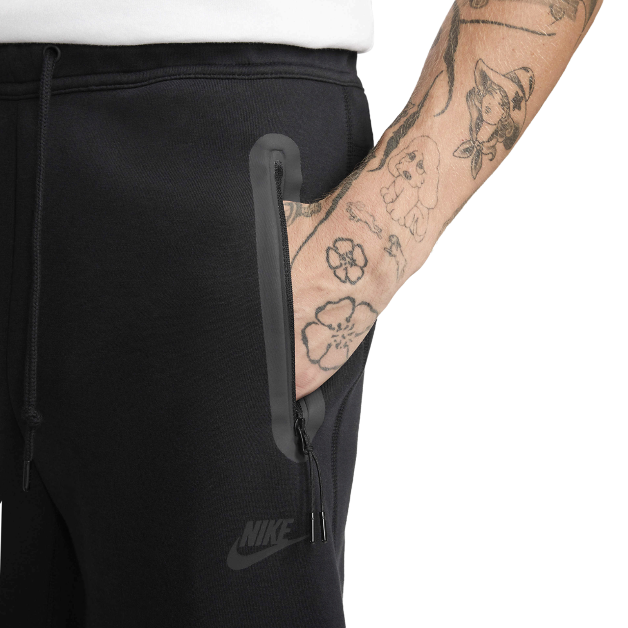 Nike Tech Fleece Open Hem Pants Image 3 of 6. Tap to open photo gallery.