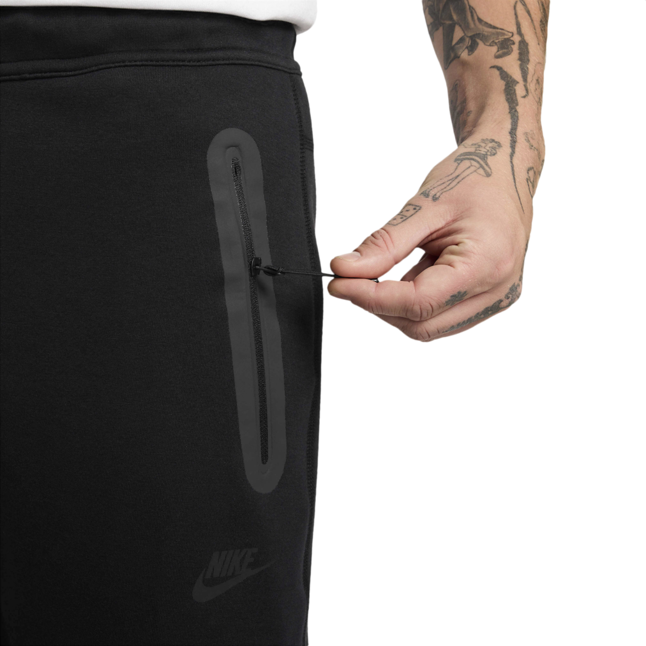 Nike Tech Fleece Open Hem Pants Image 4 of 6. Tap to open photo gallery.
