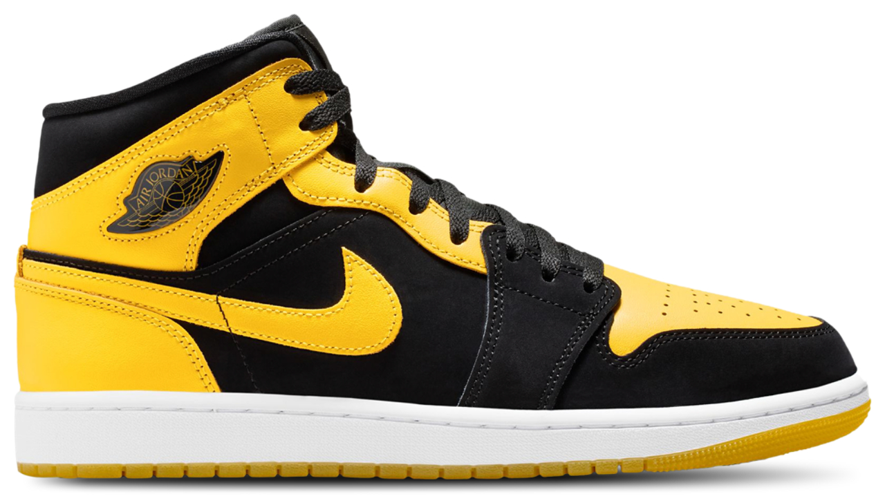 Nike Air Jordan 1 Mid ブラック/イエロー Jordan Air Jordan 1 Mid SE | Foot Locker