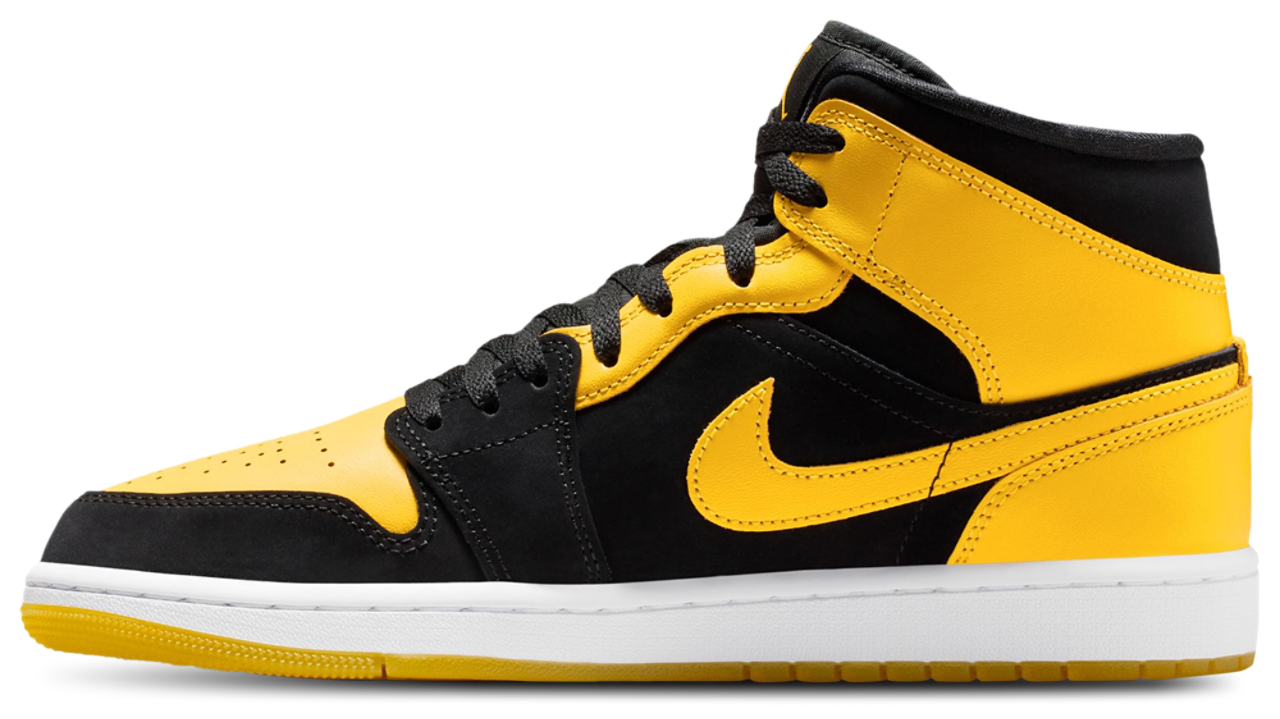 Nike Air Jordan 1 Mid ブラック/イエロー Jordan Air Jordan 1 Mid SE | Foot Locker