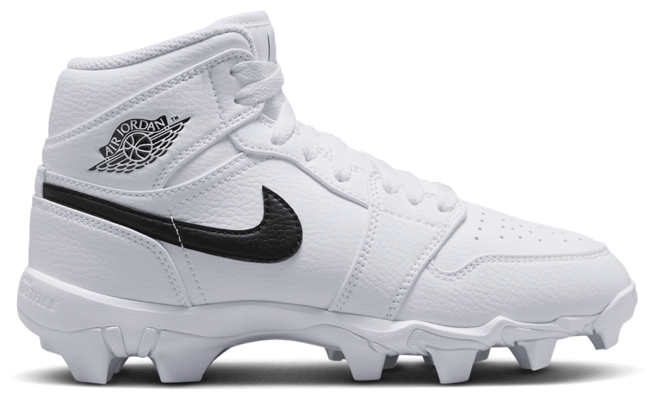 Jordan AJ 1 Mid Cleats Image 1 of 9. Tap to open photo gallery.