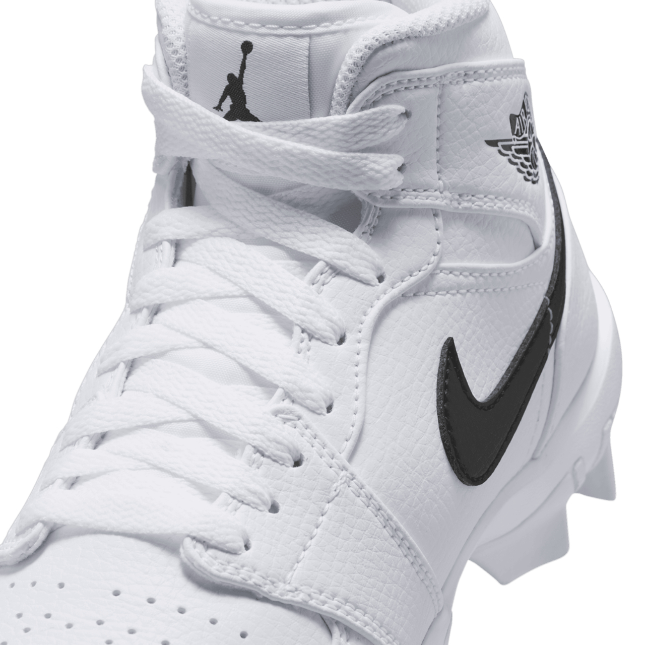 Jordan AJ 1 Mid Cleats Image 7 of 9. Tap to open photo gallery.