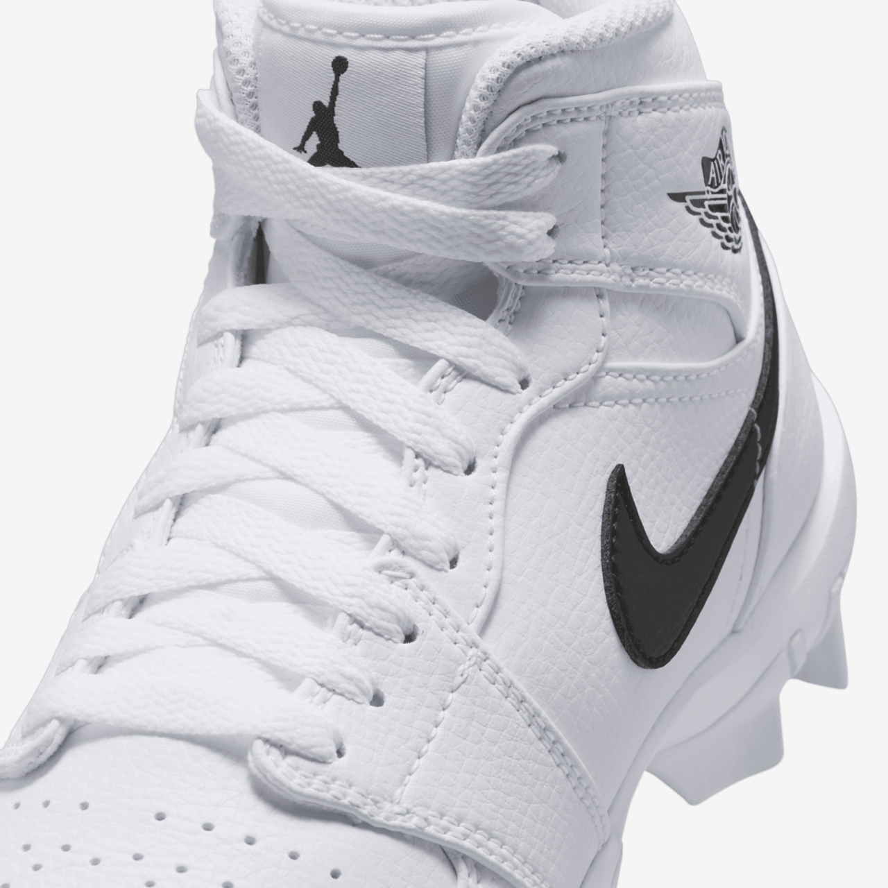 Jordan AJ 1 Mid Cleats Image 7 of 9. Tap to open photo gallery.