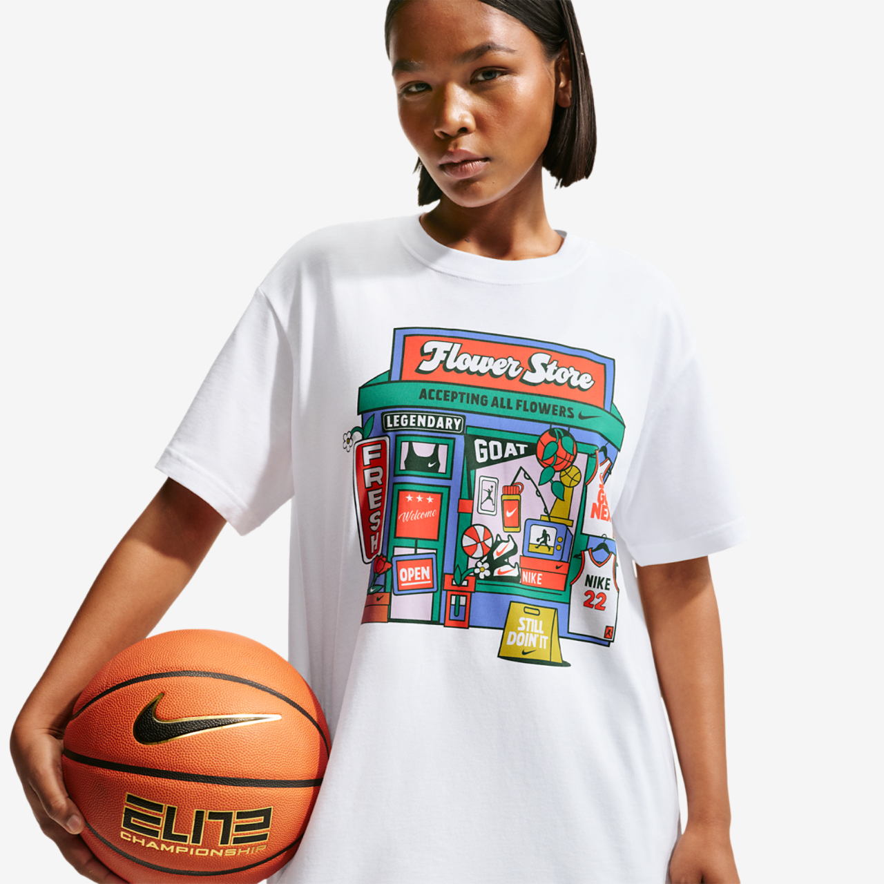 Nike Flower Shop Tee Image 1 of 4. Tap to open photo gallery.