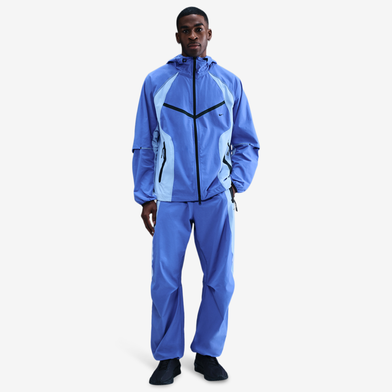 Nike Tech Woven Pro Oversized Pants Image 4 of 5. Tap to open photo gallery.