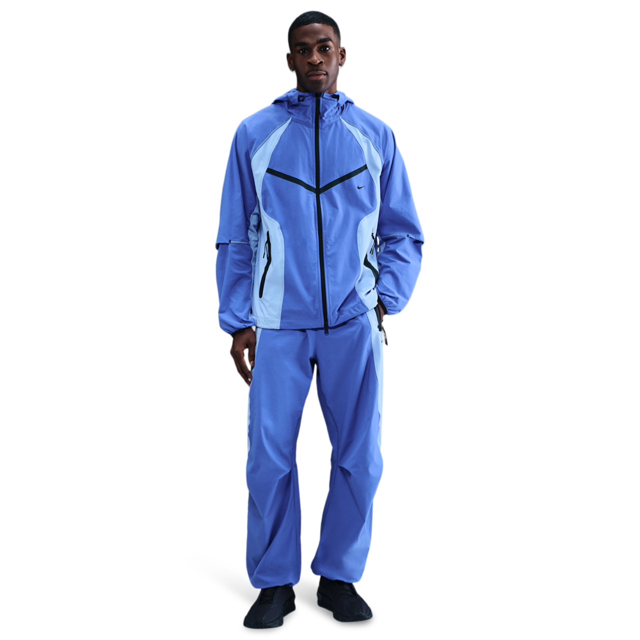 Nike Tech Woven Pro Oversized Pants Image 4 of 5. Tap to open photo gallery.