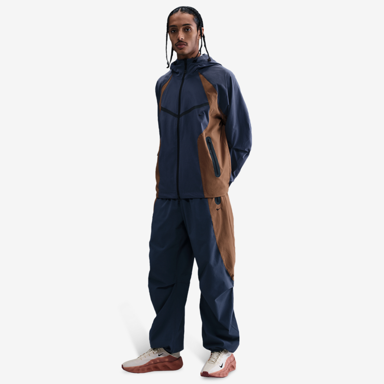 Nike Tech Woven Pro Oversized Pants Image 3 of 4. Tap to open photo gallery.